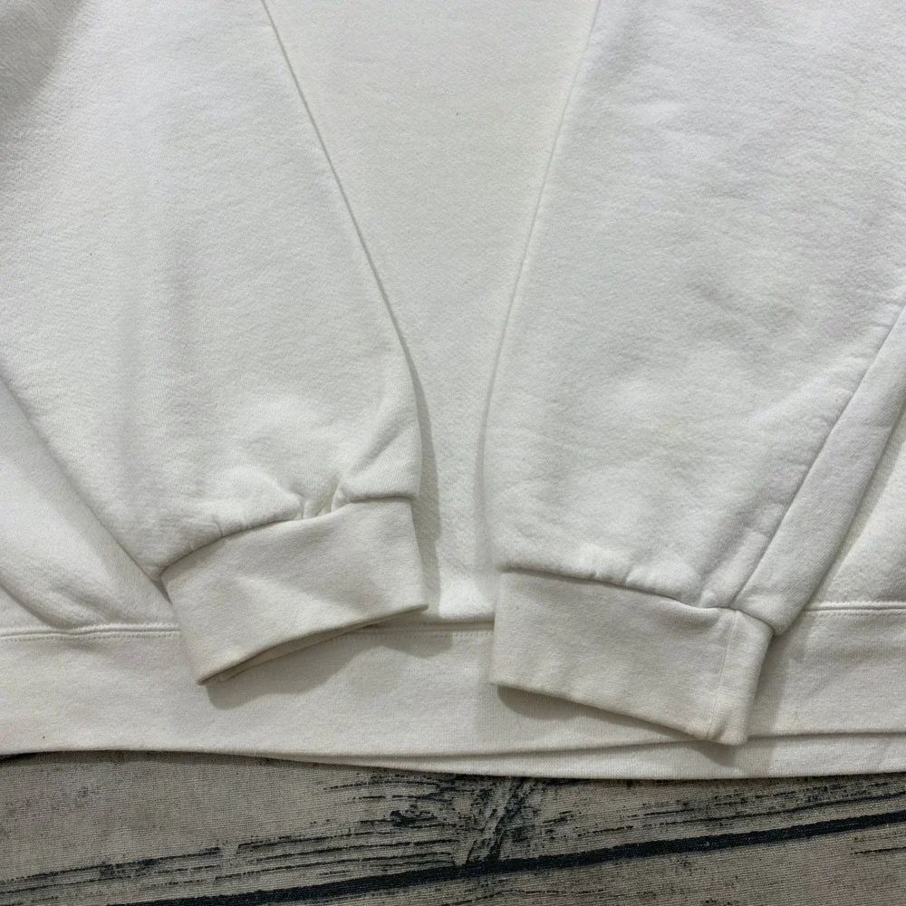Nike Mens‎ Y2K Mini Spellout Vtg Sweatshirt XL Pullover White Side Logo Crewneck